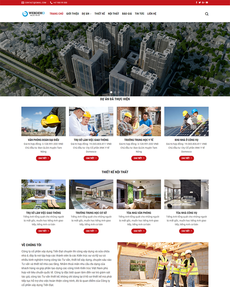 mau website bat dong san - Trang chủ