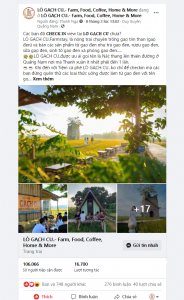 screencapture facebook LO G CH CU Farm Food Coffee Home More 112611243649277 2021 02 14 10 42 23 184x300 - Bảng giá quảng cáo facebook